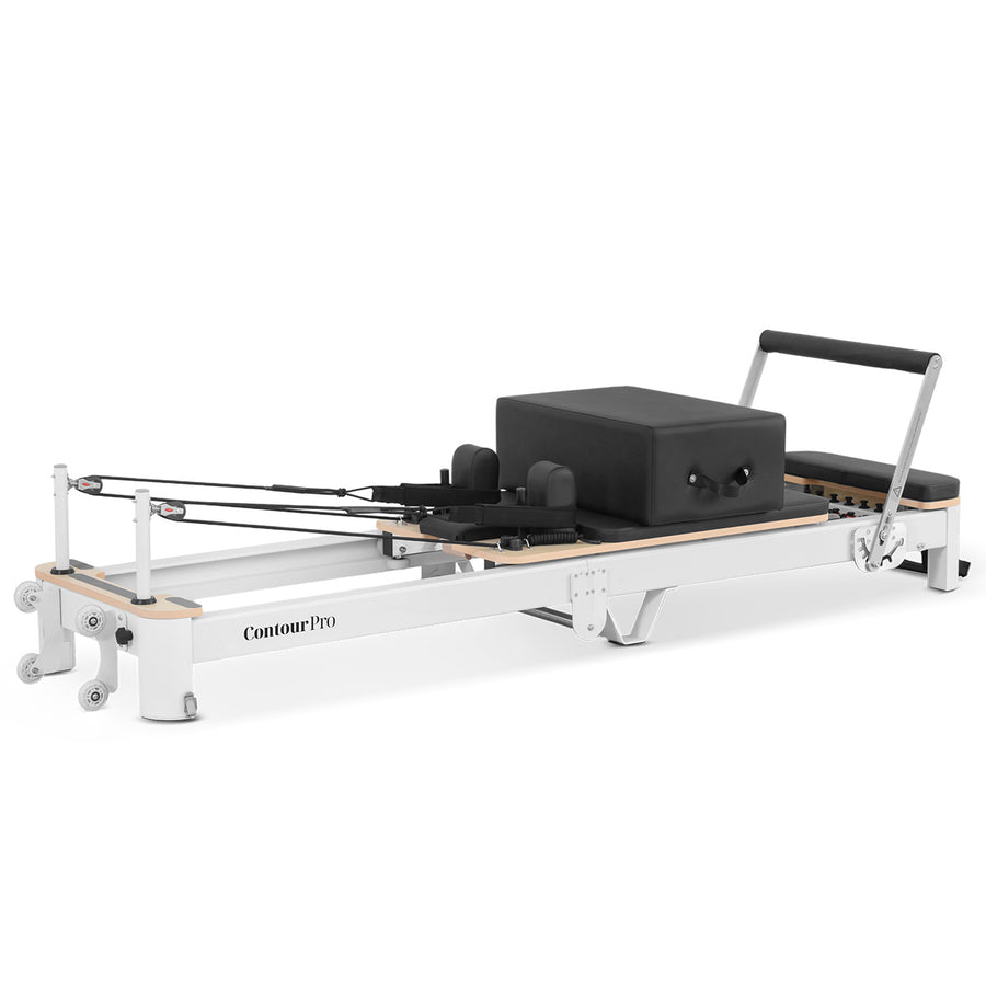 Contour Pro Folding Aluminium Pilates Reformer Machine (Black)