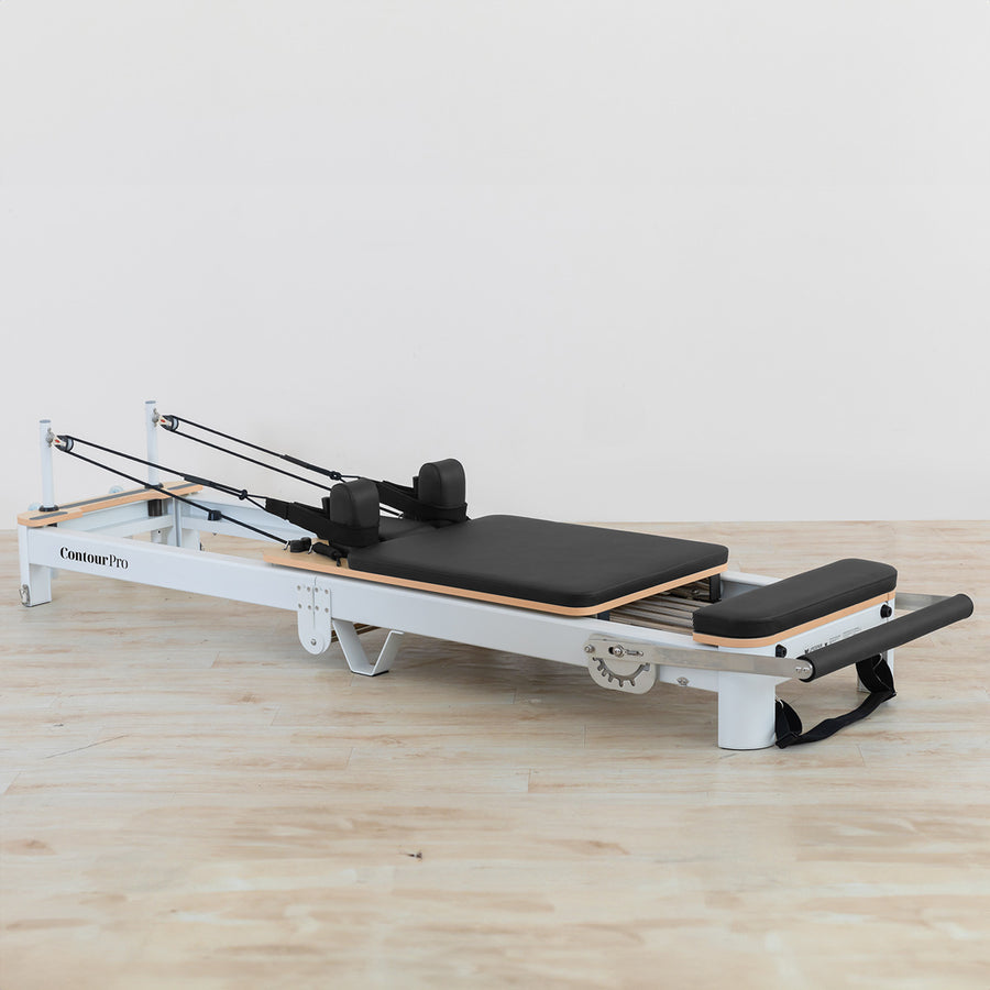 Contour Pro Folding Aluminium Pilates Reformer Machine (Black)
