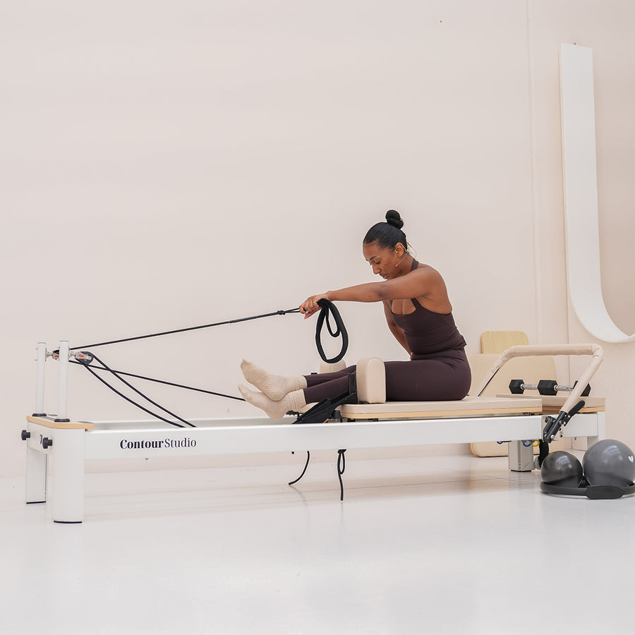 Contour Studio Commercial Pilates Reformer Machine (Beige)