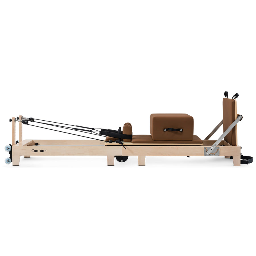 Contour Folding Wooden Pilates Reformer Machine (Espresso)
